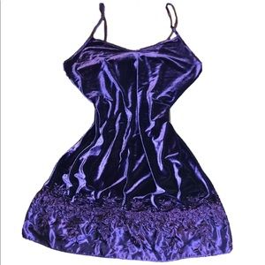 Elegant Purple Nightgown Slip